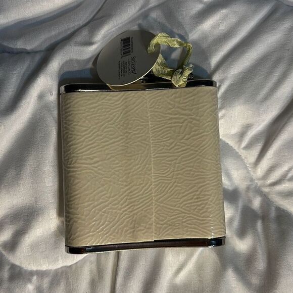 Demdaco Embellished Flask, Cream Color - Picture 2 of 2